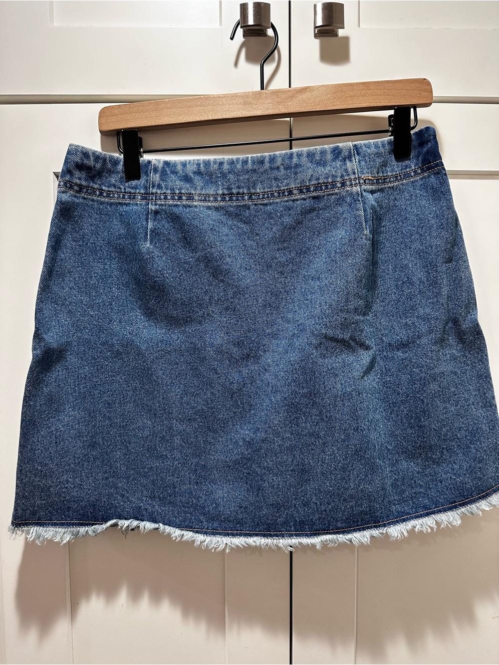 Natural Life Denim Faux Wrap Skirt Large - Picture 5 of 6
